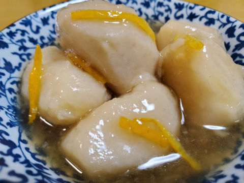 サトイモの麺つゆ・柚子あんかけ