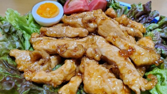 鶏むね肉の甘辛スティック(2021.05.31)